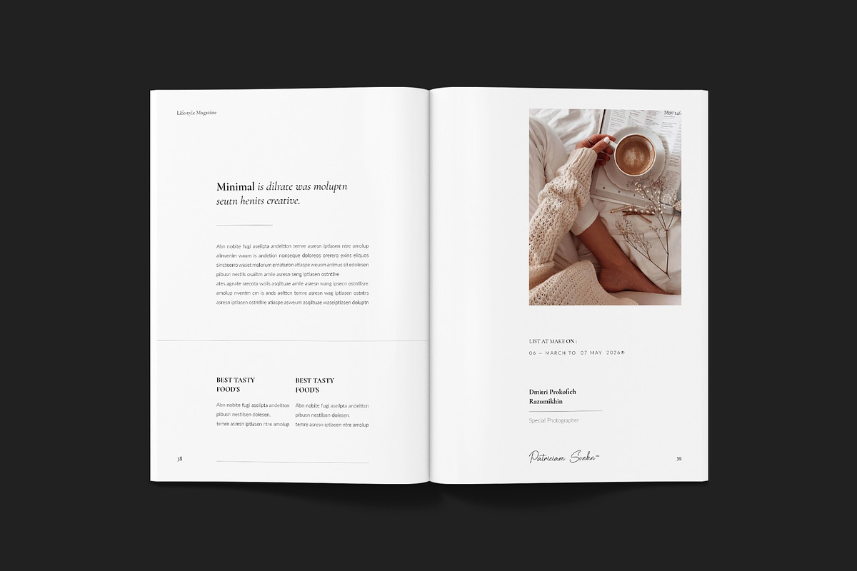 Lifestyle Magazine Template, a Magazine Template by ElvinPrint (Photo 15 of 23)