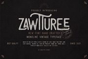 Zawturee Vintage Business Font, a Sans Serif Font by Creatype Studio (Thumbnail 1 of 10)