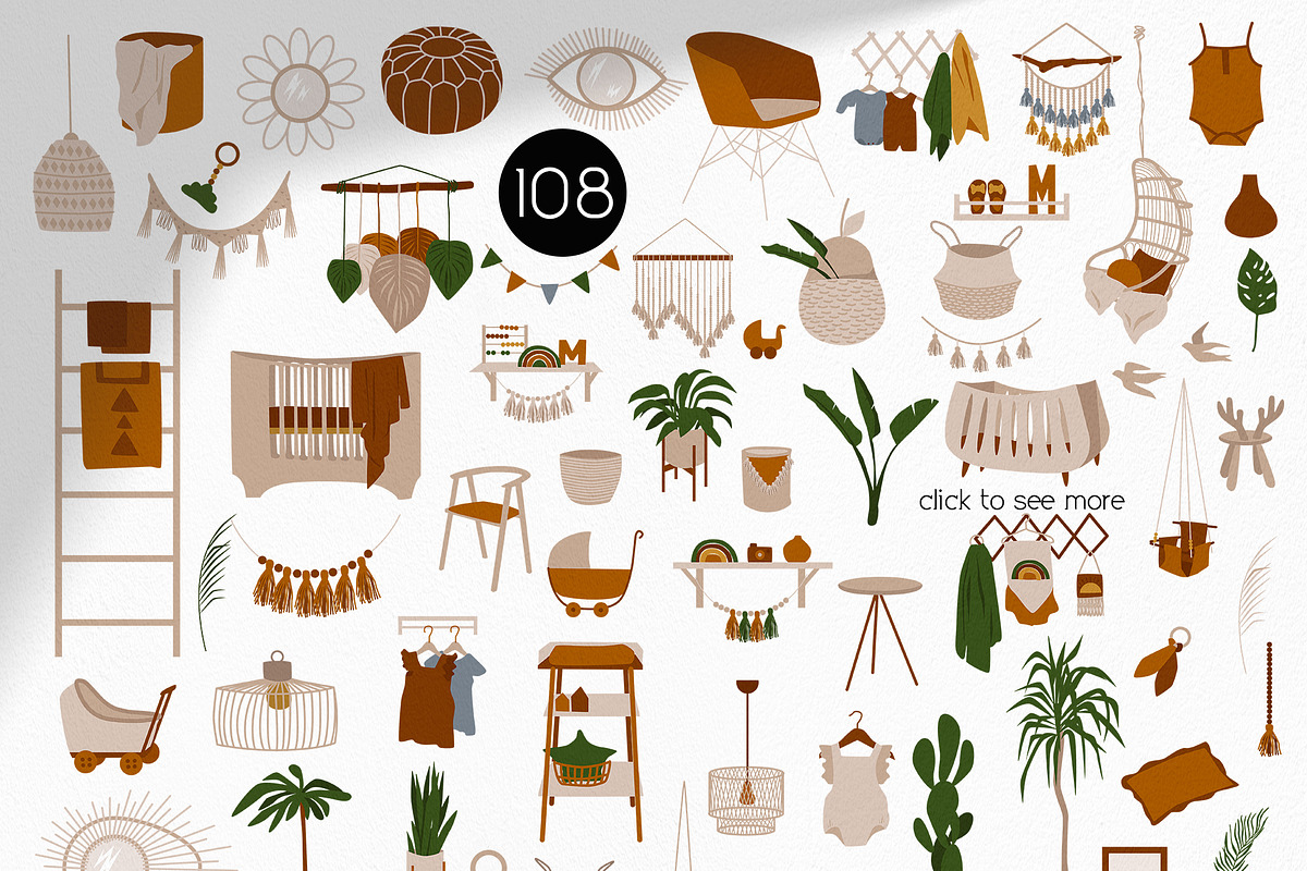 Nursery. Boheman decor, an Animal Illustration by EasyArt (Photo 8 of 9)