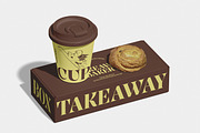 Takeaway Bakery and Cup Mockup, a Packaging Mockup by Unerispace (Thumbnail 5 of 5)