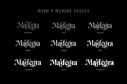 Madegra Serif (9 Weight Font Styles), a Serif Font by Letterhend Studio (Thumbnail 2 of 10)