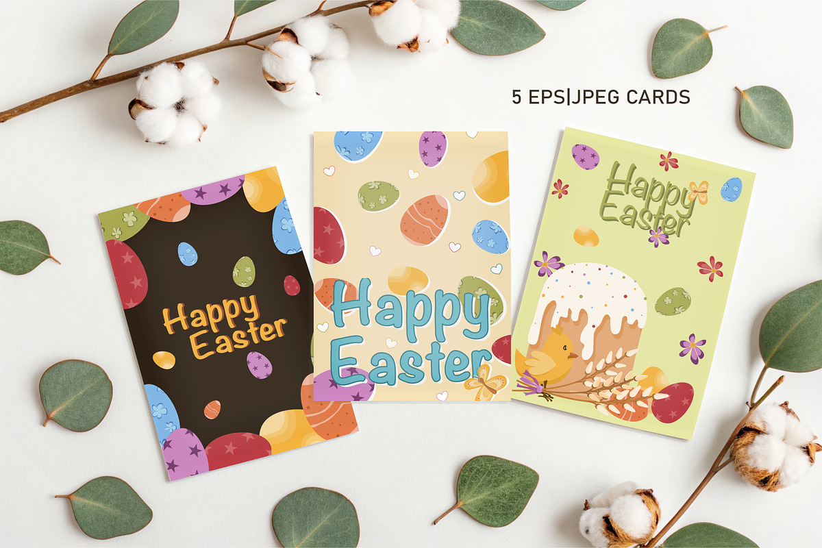 Happy Easter Vector Bundle, a Seasonal Illustration by Vaniuta_Art (Photo 9 of 11)