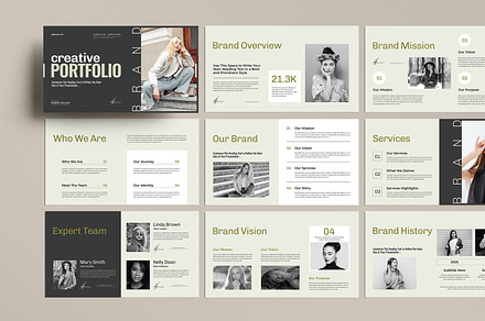 Creative Portfolio Presentation, a Presentation Template by MightyDesign