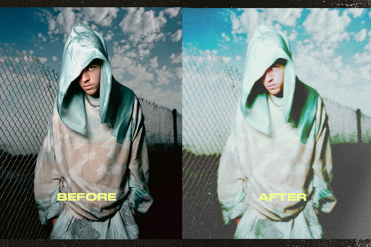 70 Film Grain + Glow Effect PSD Pack, a Texture Graphic by Lostkids (Photo 15 of 15)