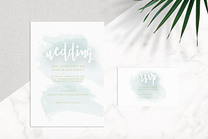 Watercolor Handwritten Invitation 