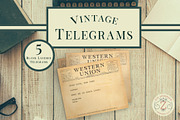 Vintage Telegrams Ephemera, an Object Graphic by The Digital Prop Shop (Thumbnail 1 of 7)