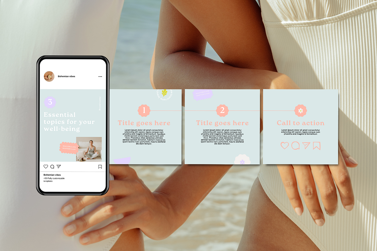 Bohemian vibes | Social Media Kit, a Social Media Template by Mila Estudio (Photo 5 of 7)