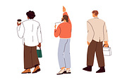 Business people, back view set, a Person Illustration by Good Studio (Thumbnail 5 of 5)
