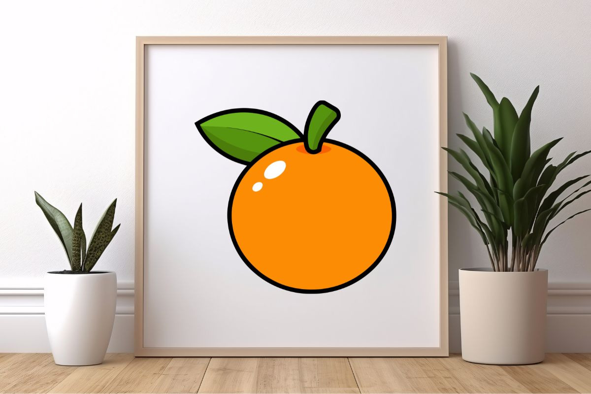 Cartoon Clementine Clipart Set, a Food Illustration by newminddesign (Photo 6 of 8)