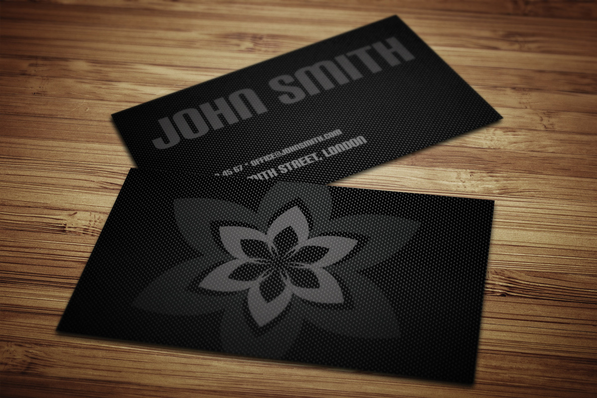 Carbon Fiber Business Card, a Business Card Template by Crazyleaf (Photo 1 of 3)