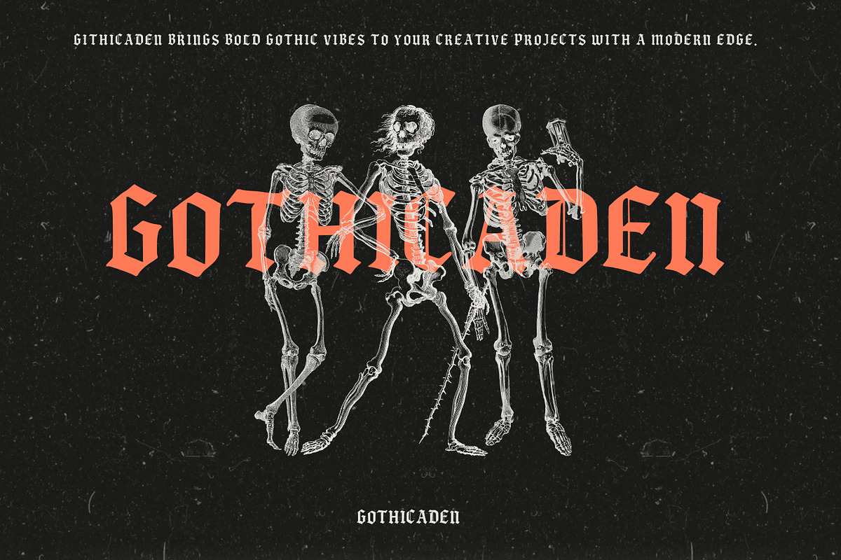 Gothicaden – Elegant Display, a Blackletter Font by adenpinkstore