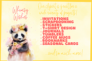 Lovely Floral Watercolor Animals, an Animal Illustration by Whimsy & Wishes (Thumbnail 4 of 5)