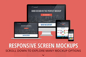 Responsive Screen Mockups