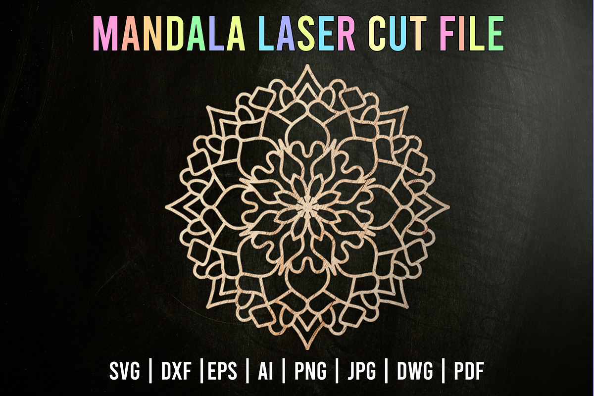 Laser Cut Mandala, Mandala Cut File, a Graphic by HillTract