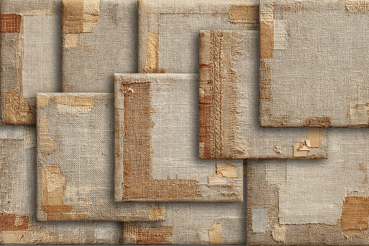 Old Burlap Linen Wabi Sabi Textures, a Texture Graphic by Area (Photo 11 of 18)