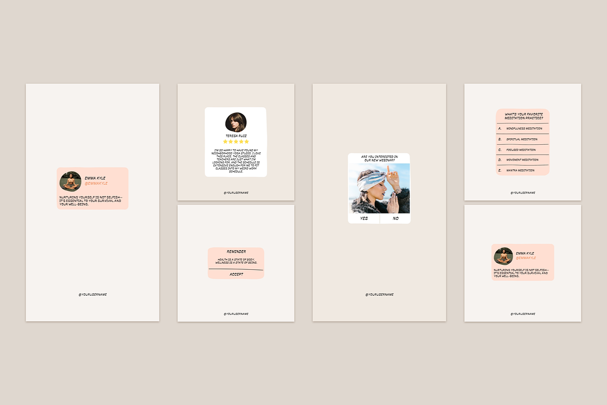 Wellness Coach Instagram Template, a Social Media Template by Bonumo (Photo 6 of 13)