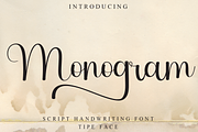 Monogram, a Handwritten Font by InermediaSTUDIO (Thumbnail 1 of 8)