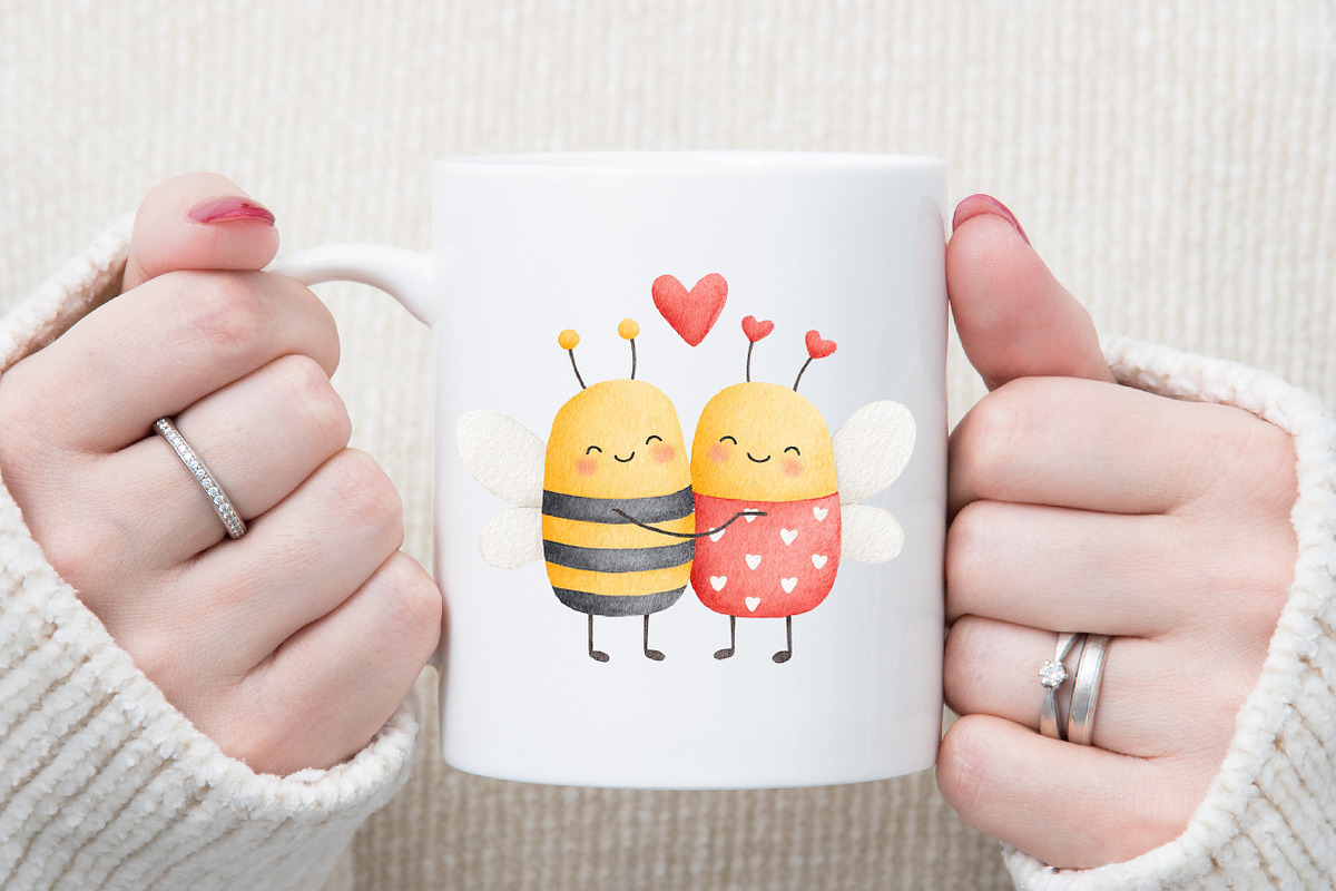 Honey Bee Gnome Watercolor Clipart, an Illustration by Sublimation Artist (Photo 5 of 6)