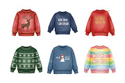 Christmas Ugly Sweater Clipart PNG, an Illustration by SinaCreation (Thumbnail 3 of 7)