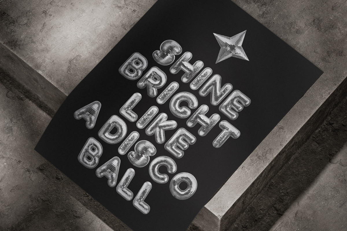 Disco-Spark Font, a Sans Serif Font by Handmadefont (Photo 9 of 14)