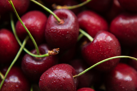 Fresh red cherries fruit, a Food & Drink Photo by Olena Rudo