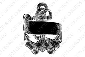 Anchor from Boat or Ship Tattoo, an Illustration by Christos Georghiou