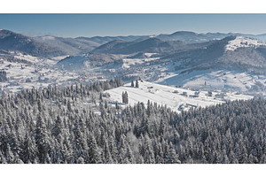 Winter wonderland covering snowy, a Nature Photo by Goinyk
