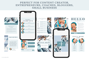 100 Blue Beauty Ebook Template Canva