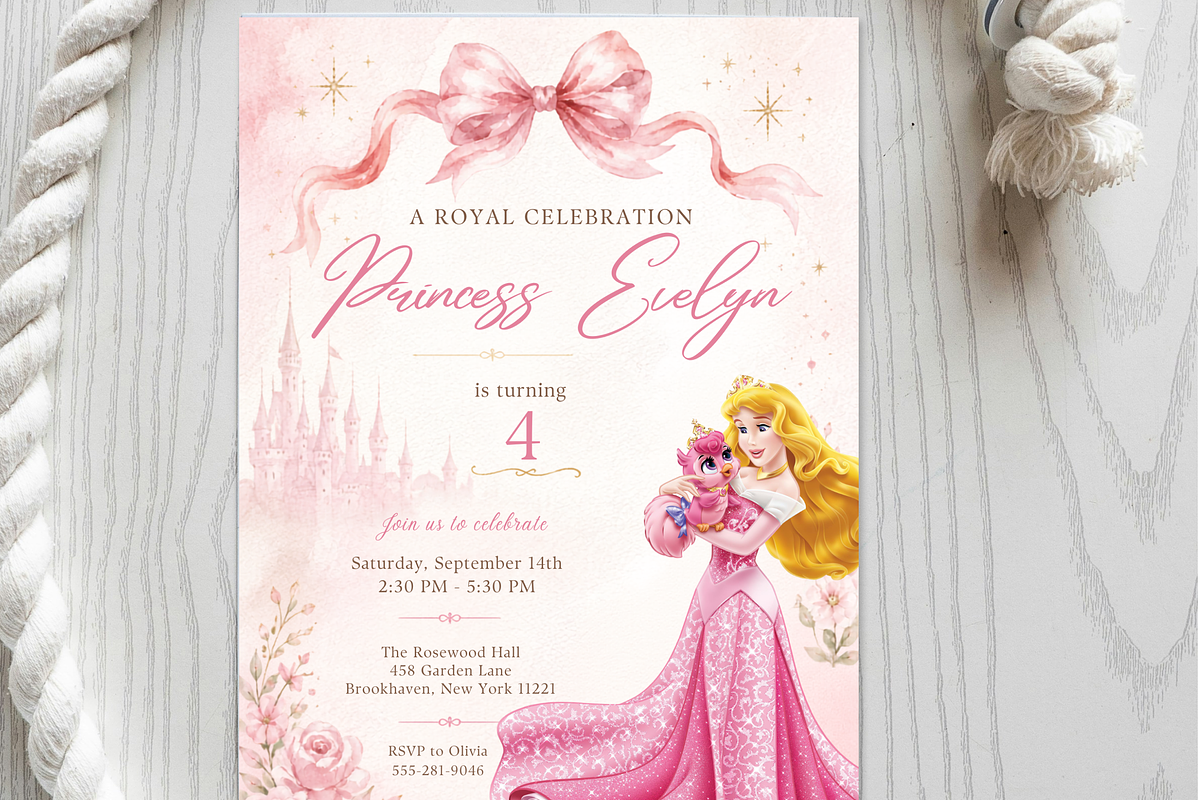 Princess birthday invitation, an Invitation Template by heynomi (Photo 11 of 19)