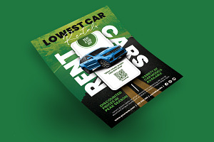 Mobile Rent A Car Flyer Template