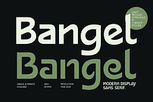 Bangel - Modern Display Logo Font