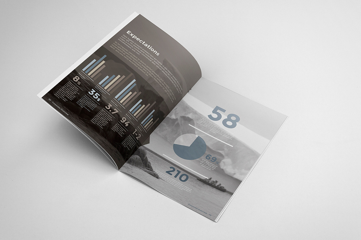 Corporate Brochure Report Template, a Brochure Template by Andre28 (Photo 5 of 7)