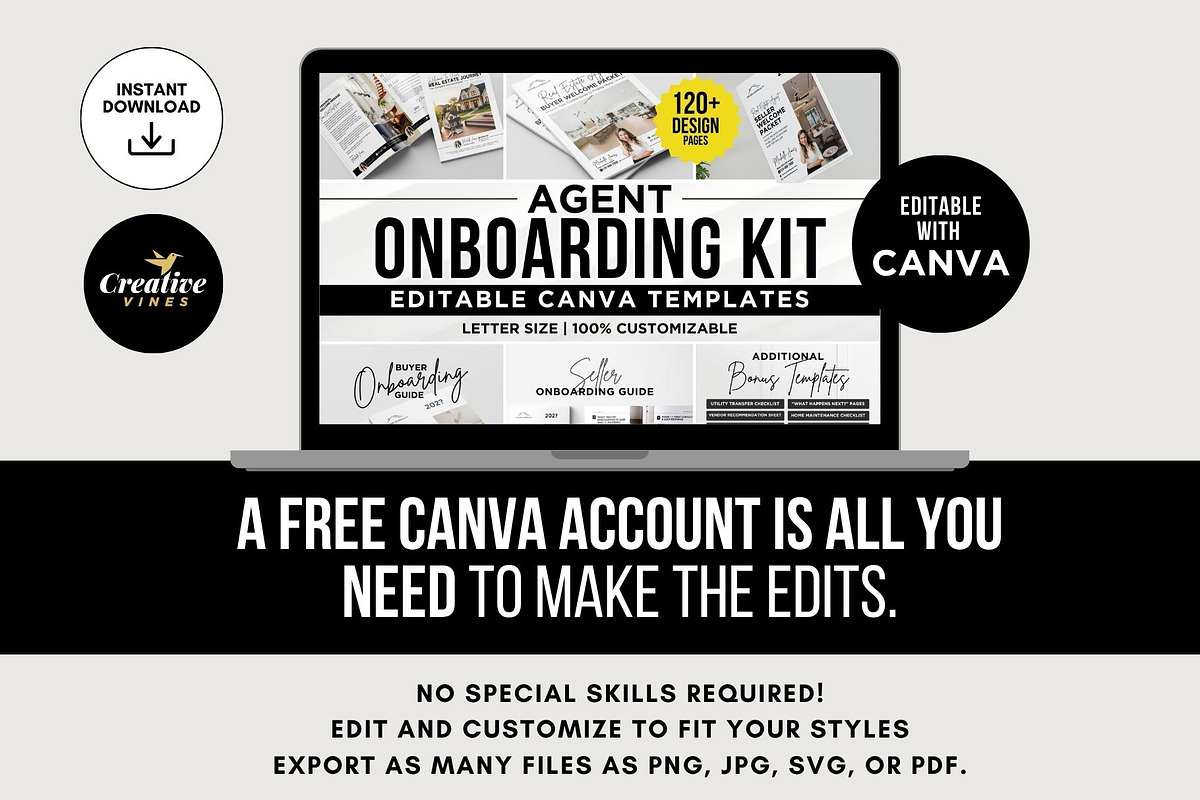 Realtor Onboarding Kit Canva Bundle, a Marketing Template by CreativeVinesStore (Photo 15 of 16)