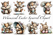 Whimsical Easter Squirrel Clipart, an Illustration by Libby Wishes (Thumbnail 5 of 6)