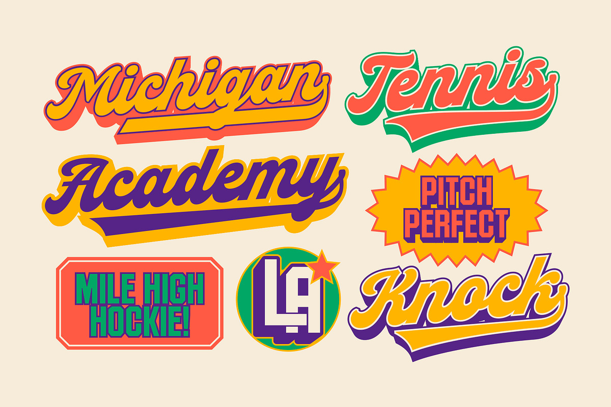 Flankers Austin - Varsity Font Duo!, a Sans Serif Font by The Native Saint Club (Photo 8 of 16)