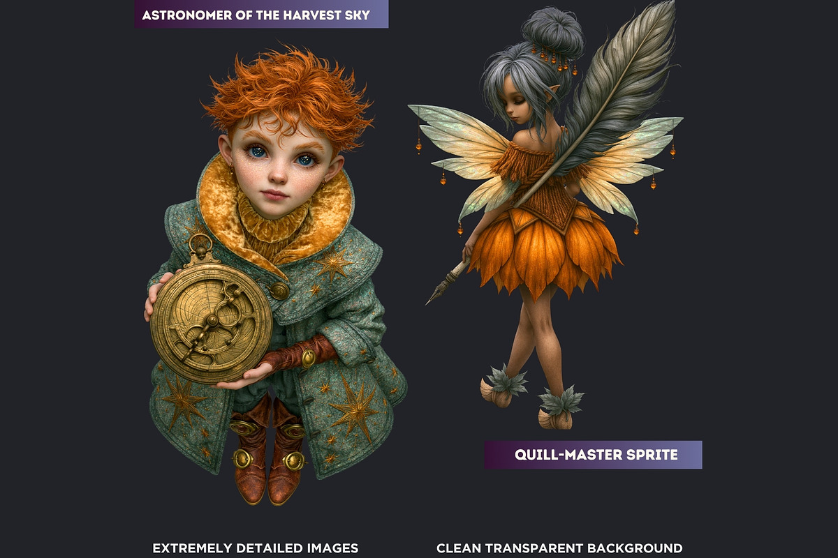 Guilded Harvest Autumn Clipart Set, a Seasonal Illustration by ThatsDesignArt (Photo 3 of 13)