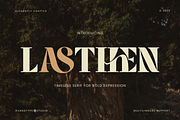 Lasthen - Serif Font, a Serif Font by Randi Irvan | Rvandtype (Thumbnail 1 of 12)