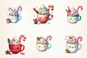 Watercolor Cute Hot Cocoa Png Clipar, an Illustration by CreationArt (Thumbnail 3 of 5)