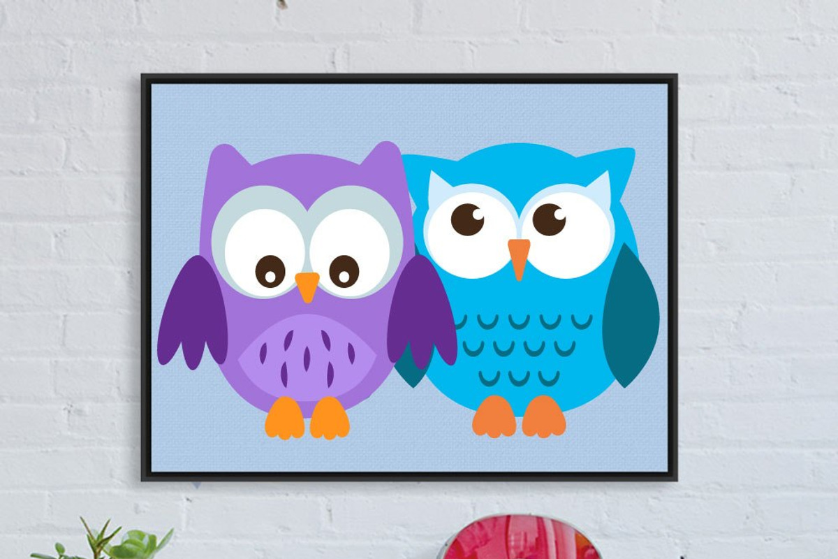 Woodland Owls Clipart and Vectors, an Illustration by GraphicHouse (Photo 1 of 5)