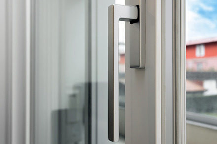 Aluminum window open detail