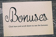 Valentina Typeface + Extras, a Script Font by Imagine Design (Thumbnail 4 of 4)