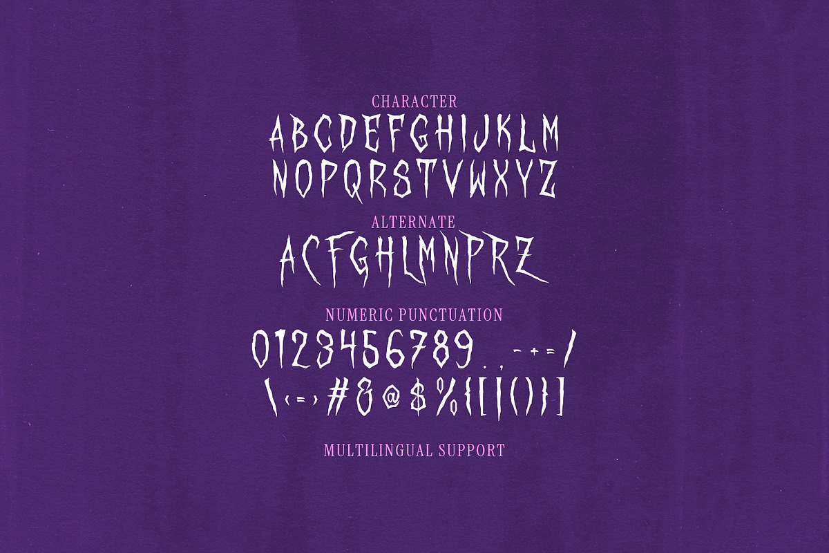 Cruzzte Terrifying Horror Display, a Blackletter Font by Maulana Creative (Photo 5 of 7)