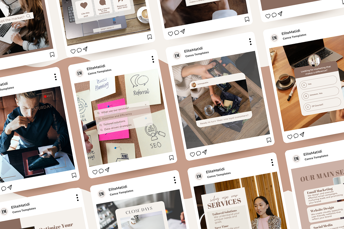 Marketing Agency Social Media, a Social Media Template by EliteMatidi (Photo 6 of 8)