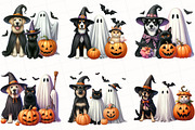 Halloween Dog and Cat Clipart, an Illustration by OK Design (Thumbnail 5 of 5)