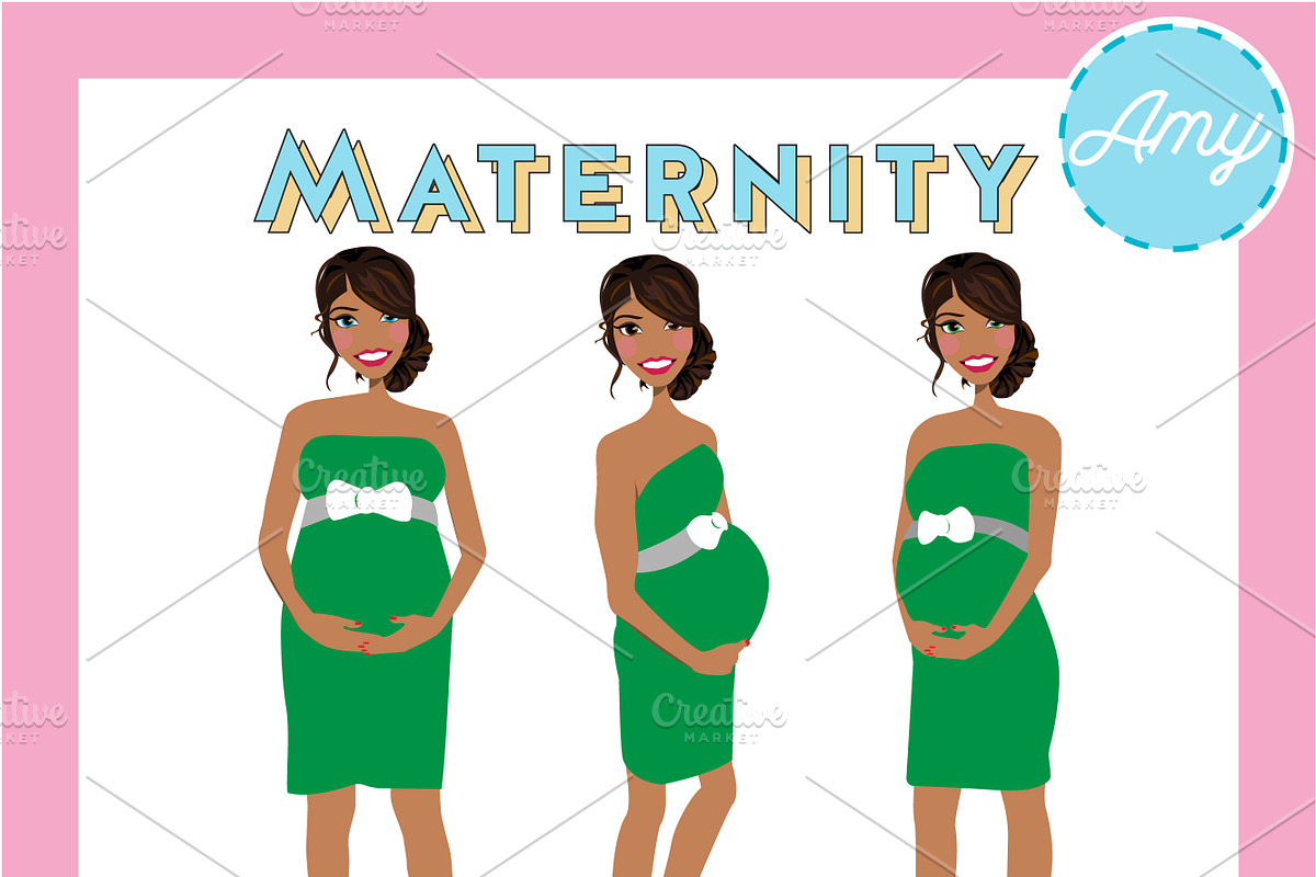 Maternity Pregnant Portrait Creator, a Person Illustration by Lauren Lesley Studio (Photo 7 of 45)