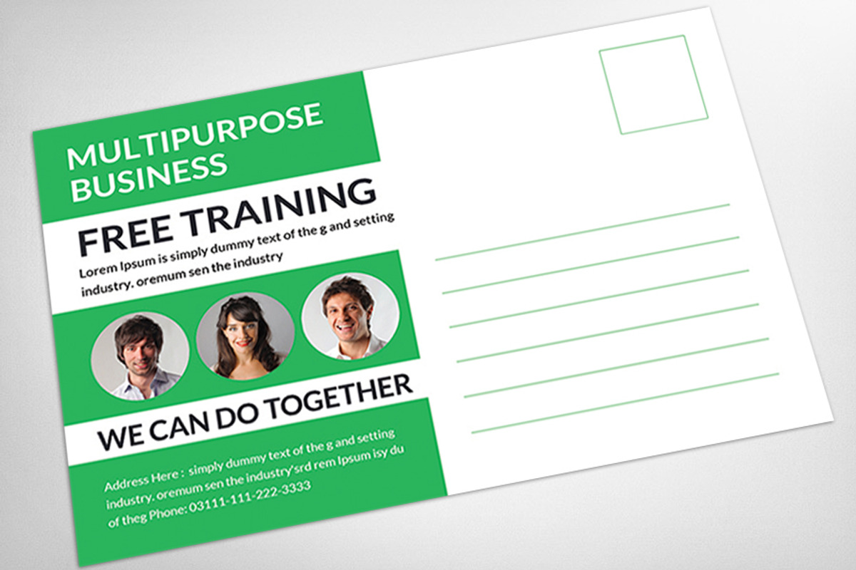 Corporate Postcard Print Templates, a Card Template by AfzaalGraphics (Photo 4 of 4)