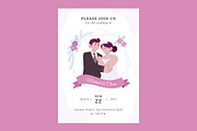 Cartoon Wedding Card Invitation, a Flyer Template by Vesvocrea (Thumbnail 6 of 7)
