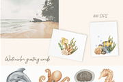 Watercolor ocean life, an Animal Illustration by ViolettaKh (Thumbnail 4 of 9)