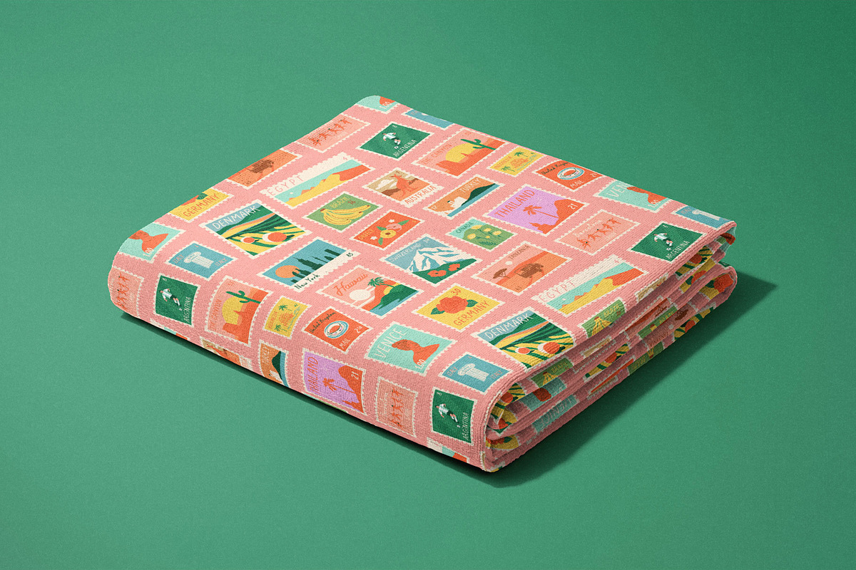 World Stamps: Graphics & Patterns, a Pattern Graphic by Dedraw Studio (Photo 6 of 10)
