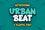 Urban Beat - Fun Bold Display Font, a Font by Gumrega Studio (Thumbnail 1 of 8)